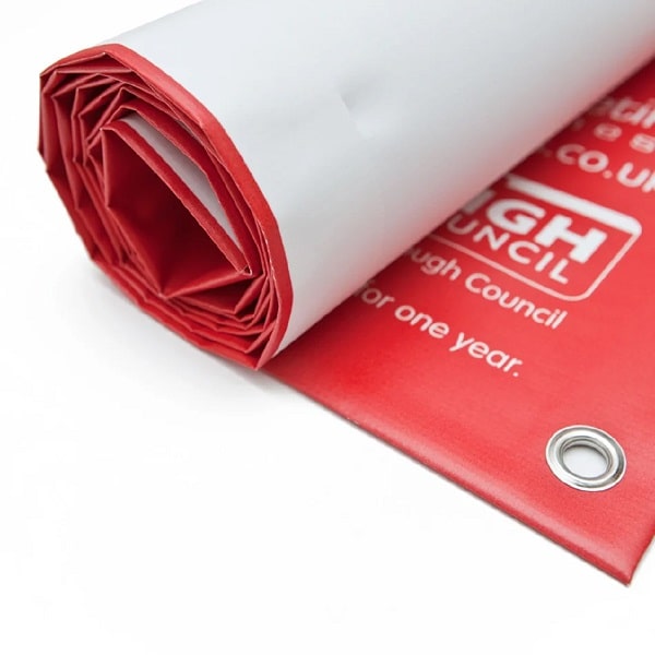 Vinyl banner eye