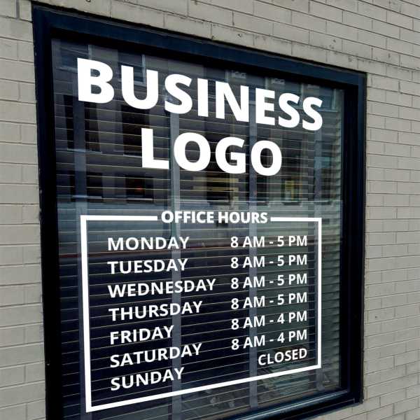 Window decals printing
